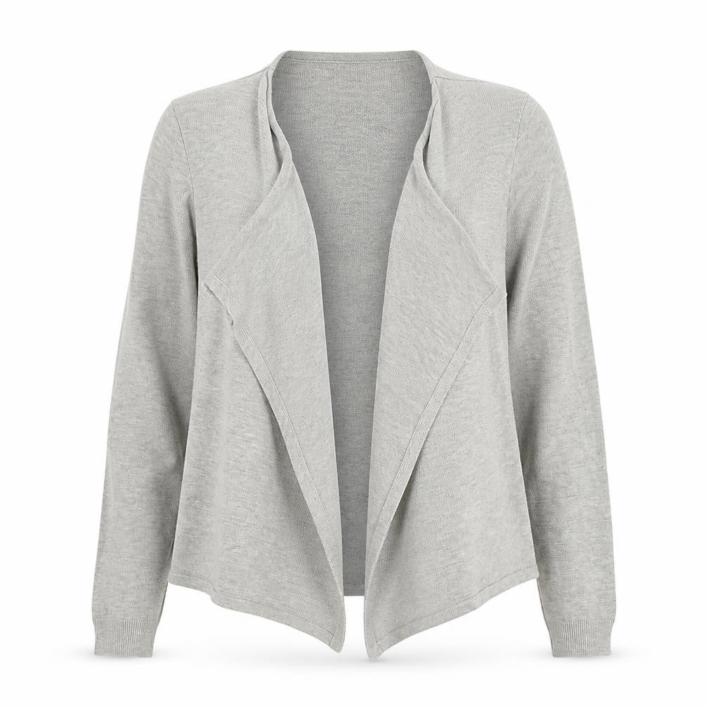 Very Womens Grey V-Neck Acrylic Cardigan Jumper Size 8