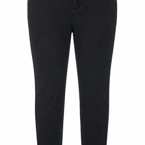 True Denim Womens Black Cotton Skinny Jeans Size 14 L28 in Regular Button