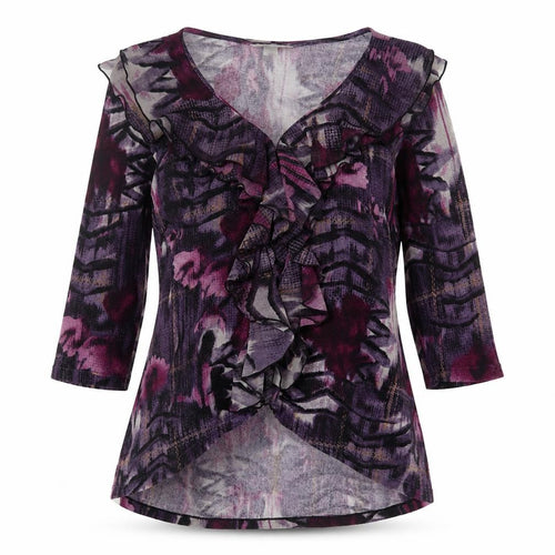 Christopher & Banks Womens Pink V-Neck Geometric Polyester Cardigan Jumper Size L