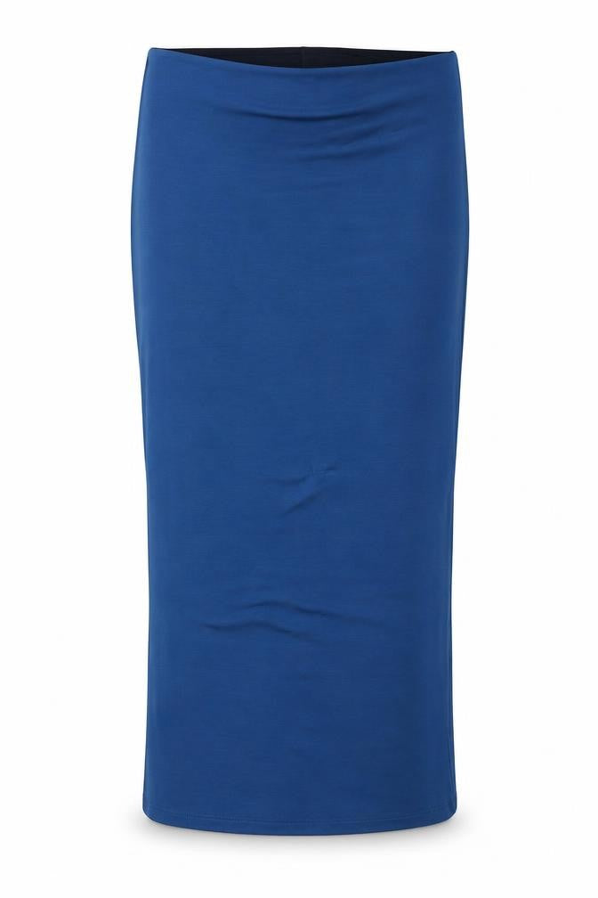 Miss Selfridge Womens Blue Viscose Straight & Pencil Skirt Size 6 Button