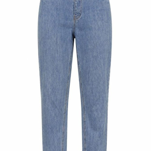 Daphnea Womens Blue Cotton Straight Jeans Size S L28 in Regular Zip