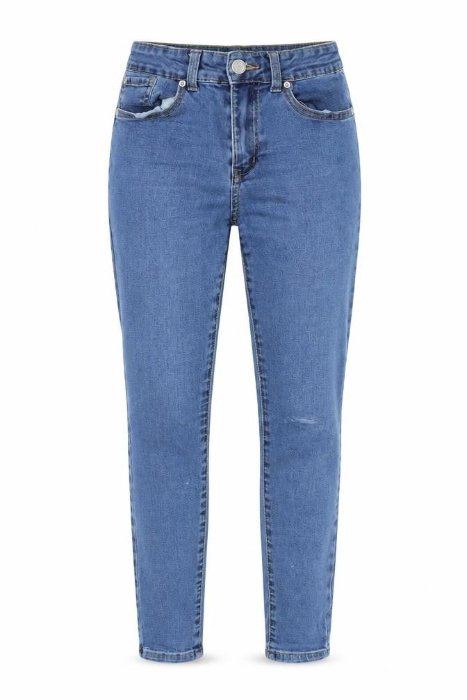 Denim & Co. Womens Blue Cotton Skinny Jeans Size 8 L27 in Regular Button