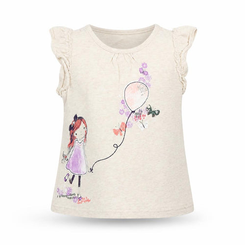 George Girls Beige Cotton Pullover Tank Size 12-18 Months Round Neck Pullover - Balloon