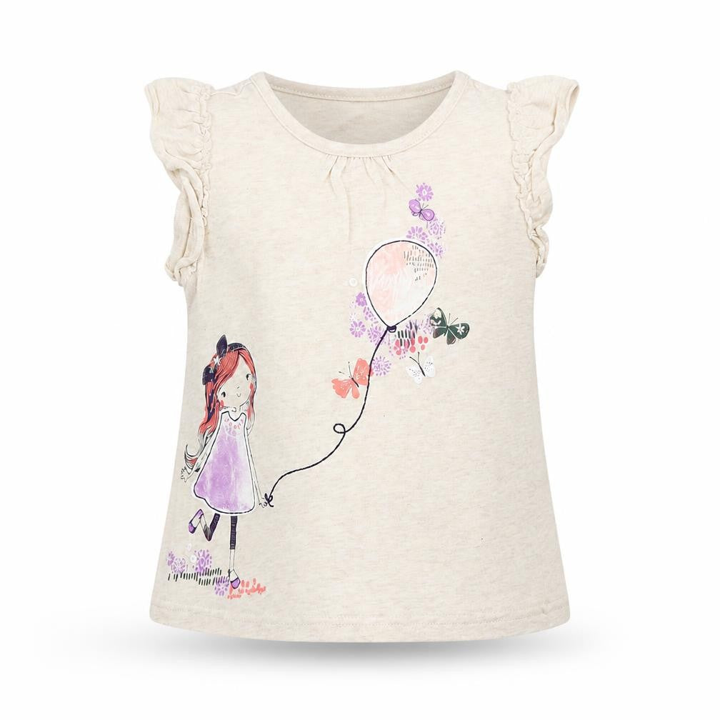 George Girls Beige Cotton Pullover Tank Size 12-18 Months Round Neck Pullover - Balloon