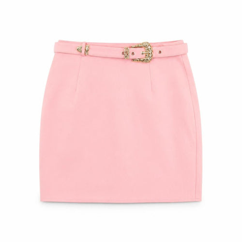 Love & Other Things Womens Pink Polyester Straight & Pencil Skirt Size S Zip - Belted
