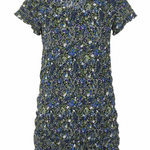 Jack Wills Womens Multicoloured Floral Viscose T-Shirt Dress Size 6 Round Neck - Flowers
