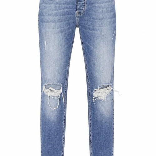 Boohoo Mens Blue Polyester Skinny Jeans Size 28 in L29 in Regular Button