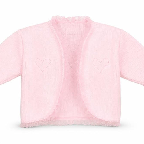 Dinkie Baby Pink Acrylic Cardigan Jumper Size 0-3 Months Pullover