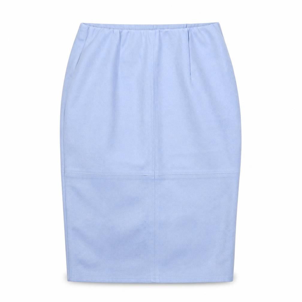 Glamorous Womens Blue Polyester Straight & Pencil Skirt Size XS - Suede Effect