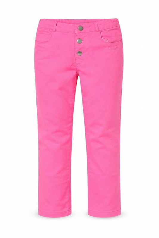 Zara Girls Pink Polyester Jogger Trousers Size 9 Months Regular Button