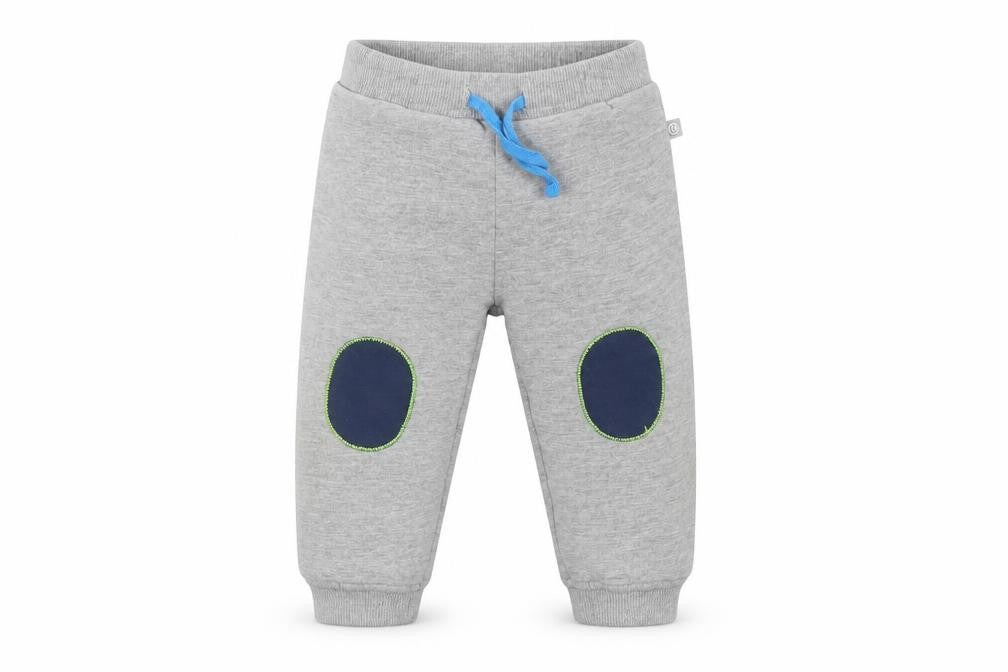 Liegeland Boys Grey Cotton Jogger Trousers Size 18 Months Drawstring