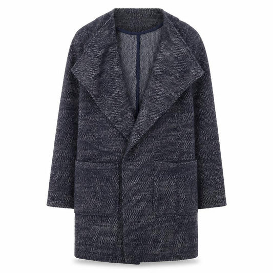 Front view of New Look women’s blue jacket, size UK 8