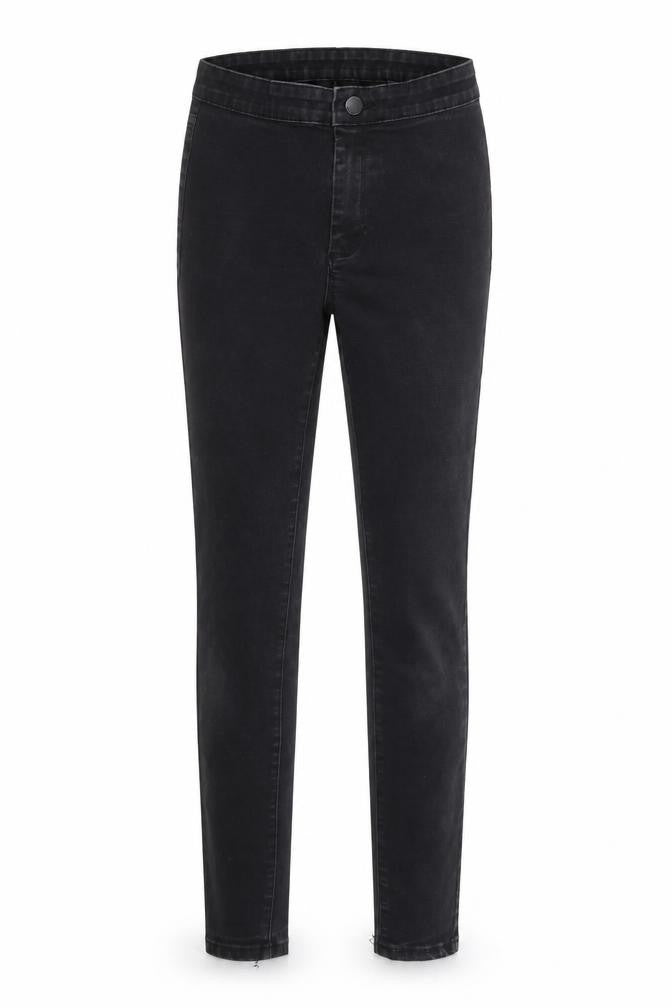 Denim & Co. Womens Black Cotton Skinny Jeans Size 10 L30 in Regular Button