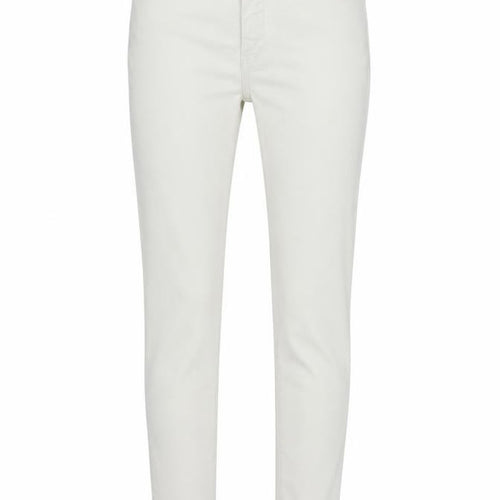 Denim & Co. Womens White Cotton Skinny Jeans Size 8 L28 in Regular Button