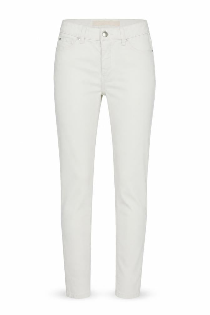 Denim & Co. Womens White Cotton Skinny Jeans Size 8 L28 in Regular Button