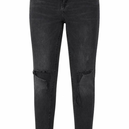 Pull&Bear Womens Black Cotton Skinny Jeans Size 31 in L29 in Regular Button