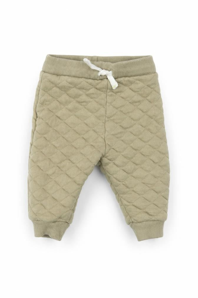 F&F Baby Green Cotton Jogger Trousers Size 3-6 Months Drawstring