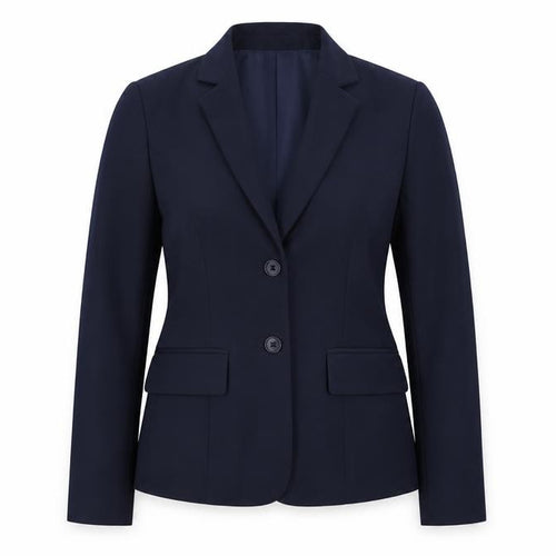 YFFUSHI Womens Blue Jacket Blazer Size XS Button
