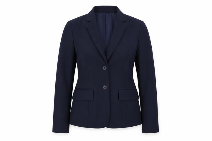YFFUSHI Womens Blue Jacket Blazer Size XS Button