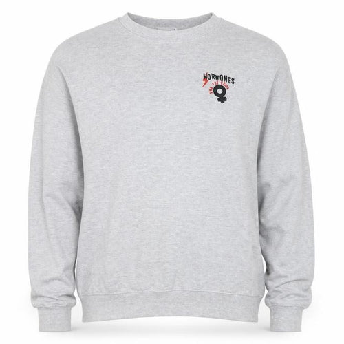 Mommamakes Womens Grey Cotton Pullover Sweatshirt Size L Pullover - Hormones and The Gang