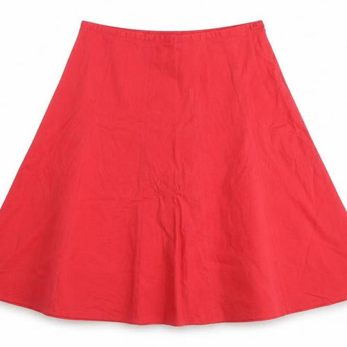 MK One Womens Pink Cotton A-Line Skirt Size 12 Zip