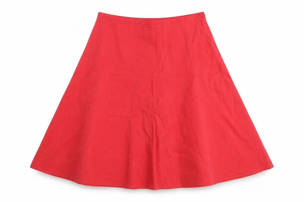MK One Womens Pink Cotton A-Line Skirt Size 12 Zip