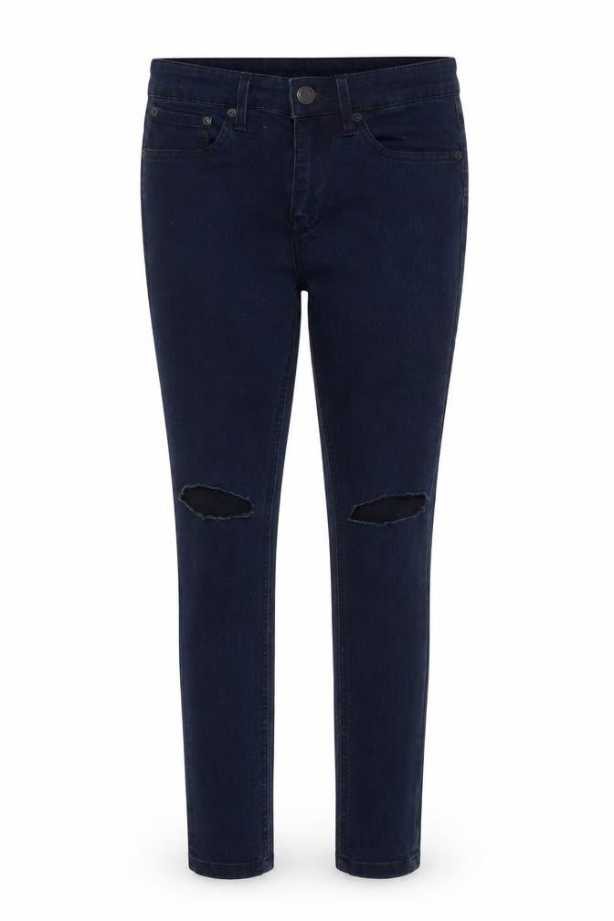 Pull&Bear Womens Blue Acrylic Skinny Jeans Size 8 L29 in Regular Button