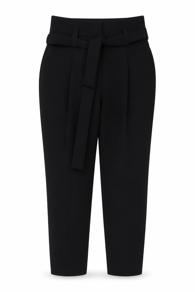 Dorothy Perkins Womens Black Polyester Chino Trousers Size 12 L27 in Regular Button