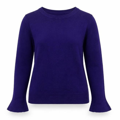 Dorothy Perkins Womens Purple Round Neck Acrylic Pullover Jumper Size 8