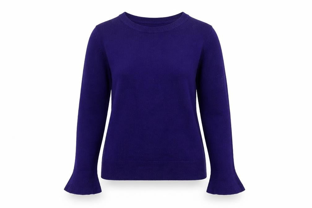 Dorothy Perkins Womens Purple Round Neck Acrylic Pullover Jumper Size 8