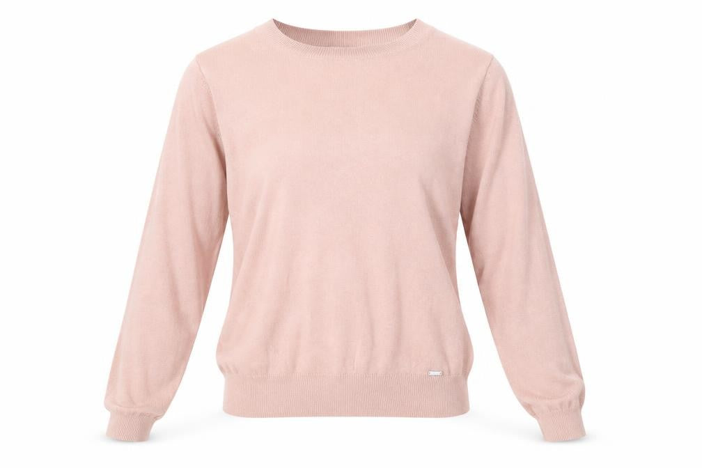 Tiffosi Womens Pink Round Neck Polka Dot Viscose Pullover Jumper Size 6