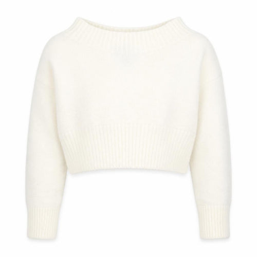 915 Generation Girls White Round Neck Nylon Pullover Jumper Size 12-13 Years Pullover - Cropped