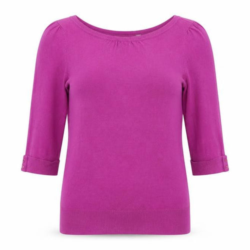 Debenhams Womens Pink Boat Neck Viscose Pullover Jumper Size 10