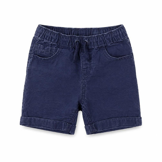 George Boys Black Cotton Cargo Shorts Size 4-5 Years Regular Drawstring