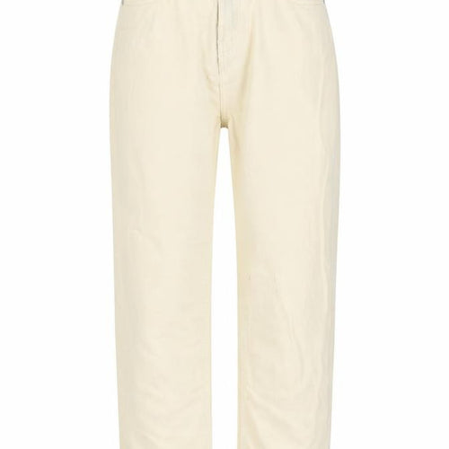 Bershka Womens Beige Cotton Straight Jeans Size XS L25 in Regular Button