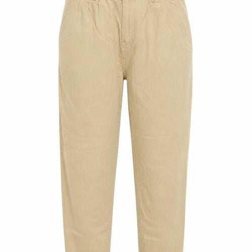 Denim & Co. Womens Beige Cotton Straight Jeans Size 10 L28 in Regular Button