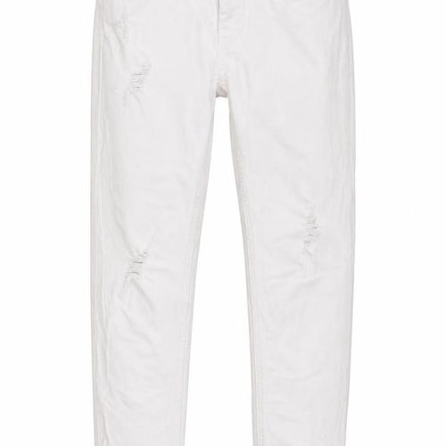 Zara Womens White Cotton Skinny Jeans Size 8 L26 in Regular Button