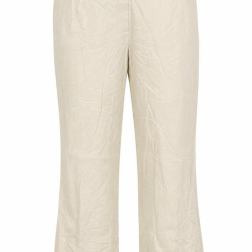 Country Casuals Womens Beige Cupro Trousers Size 12 L29 in Regular Button
