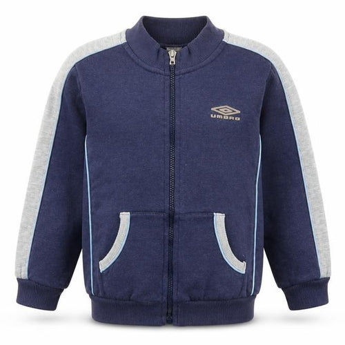Umbro Boys Blue Cotton Full Zip Sweatshirt Size 5-6 Years Zip