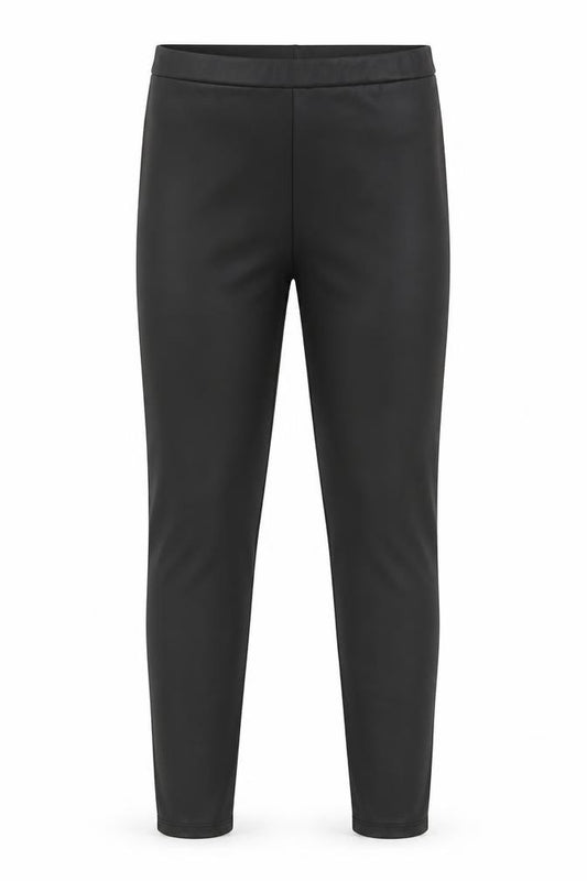 TU Girls Black Polyester Jegging Trousers Size 9 Months Regular Pullover - Faux Leather