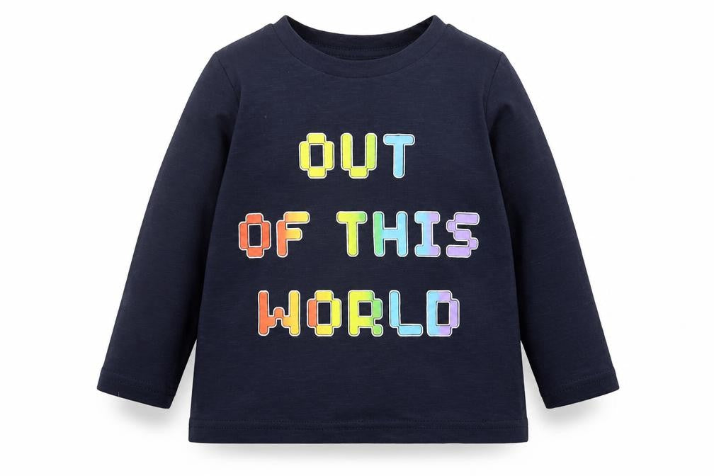 Dunnes Stores Boys Blue Cotton Basic Casual Size 12-18 Months Crew Neck Pullover - Out Of This World