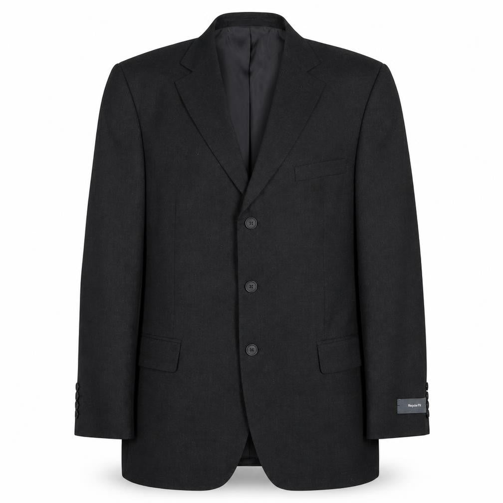 Front view of Marks & Spencer men’s grey polyester jacket suit jacket, size 42