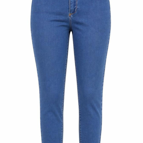 Missguided Womens Blue Cotton Skinny Jeans Size 8 L28 in Regular Button