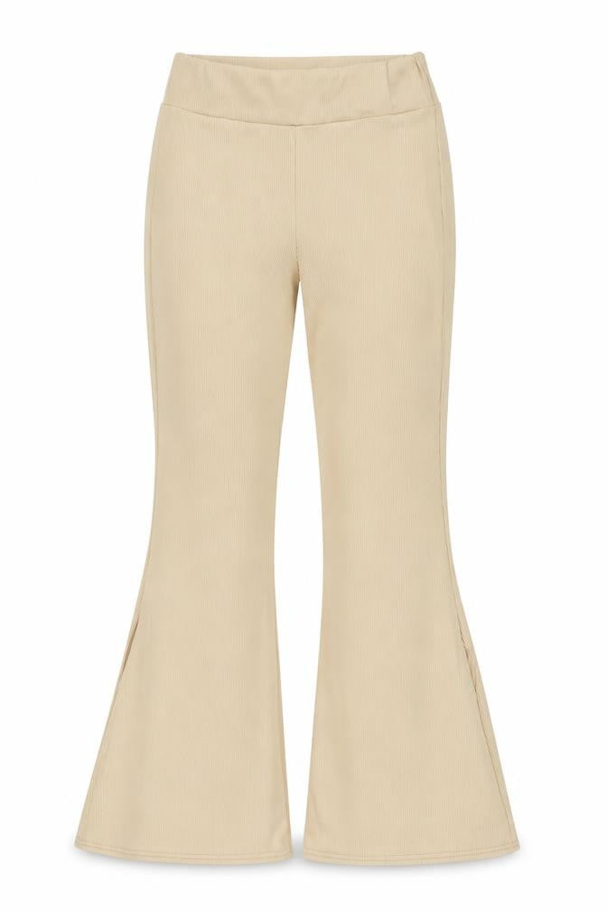 T.F.L Womens Beige Polyester Trousers Size 14 L33 in Regular