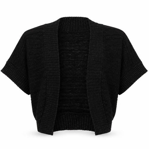 Influence Womens Black V-Neck Acrylic Cardigan Jumper Size S