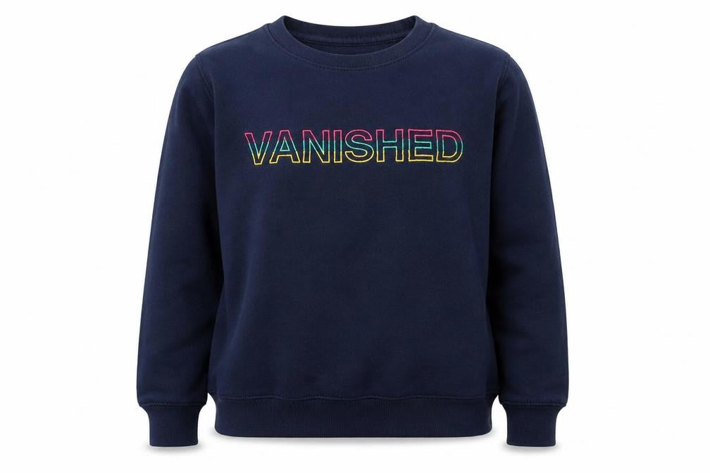 Pull&Bear Womens Blue Cotton Pullover Sweatshirt Size S Pullover - Vanished