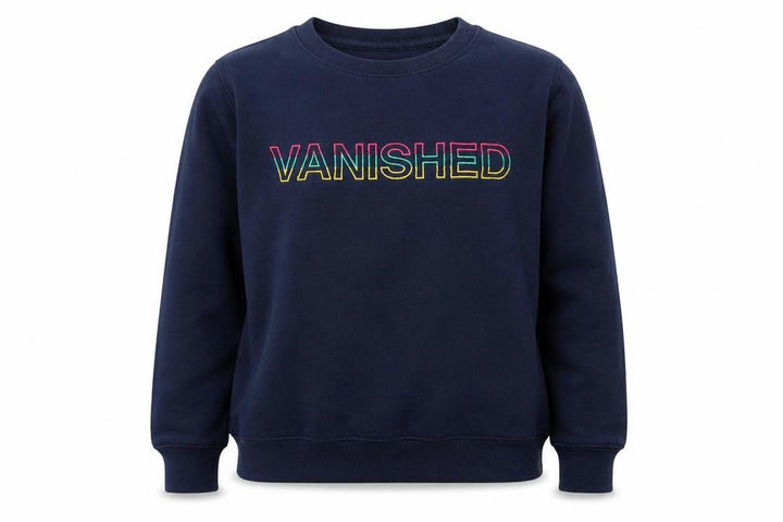 Pull&Bear Womens Blue Cotton Pullover Sweatshirt Size S Pullover - Vanished