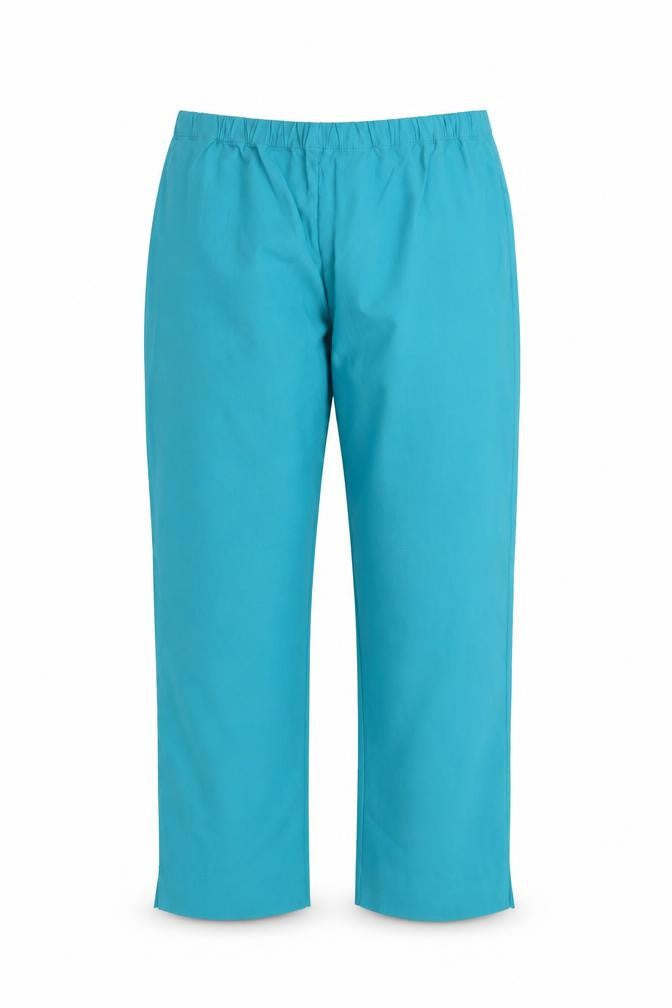 Blue Illusion Womens Blue Viscose Trousers Size L L24 in Regular