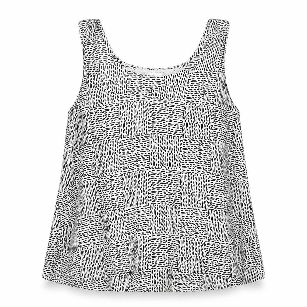 Atmosphere Womens White Geometric Polyester Basic Blouse Size 12 Round Neck