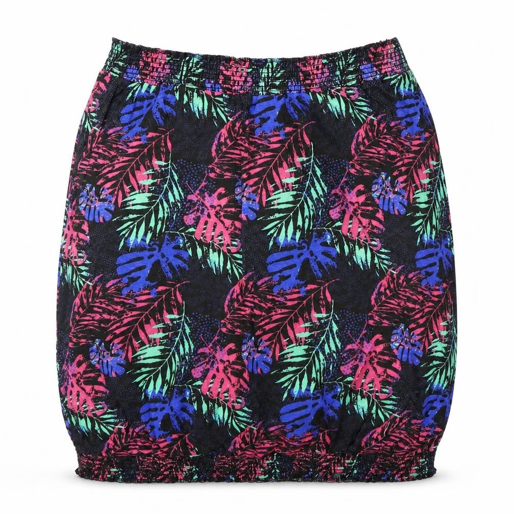 BeYou Womens Black Floral Polyester Straight & Pencil Skirt Size 12